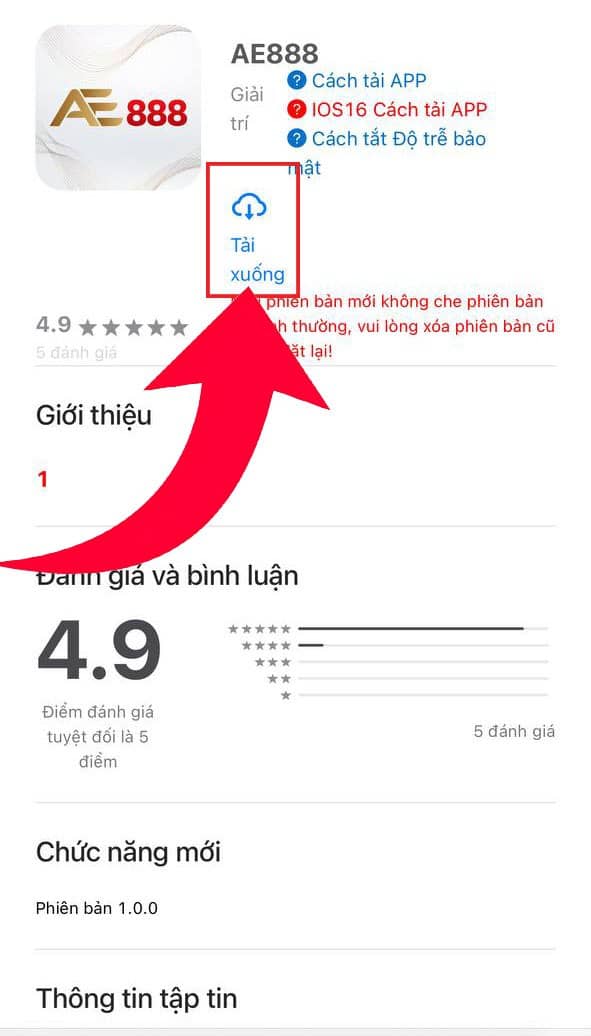 Chọn tải xuống để bắt đầu tải app AE888 Chọn tải xuống để bắt đầu tải app AE888