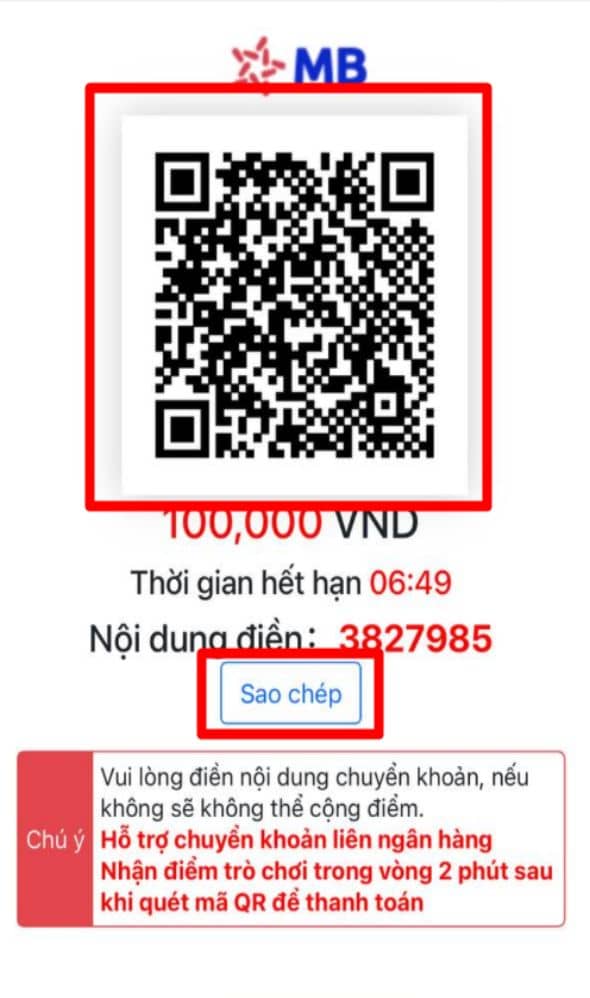 Lưu mã QR và sao chép nội dung chuyển tiền Lưu mã QR và sao chép nội dung chuyển tiền