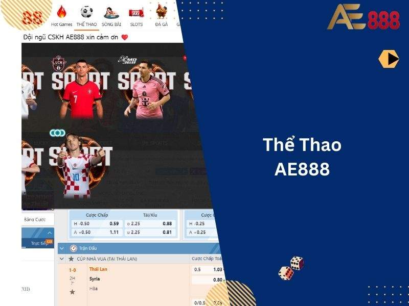 Thể thao AE888 là sản phẩm cá cược thể thao trực tuyến do nhà cái AE888 cung cấp Thể thao AE888 là sản phẩm cá cược thể thao trực tuyến do nhà cái AE888 cung cấp