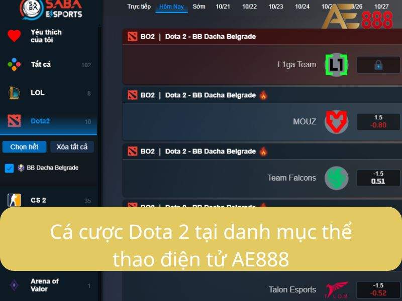 Giới thiệu về cá cược Dota 2 tại E-Sports AE888 Giới thiệu về cá cược Dota 2 tại E-Sports AE888