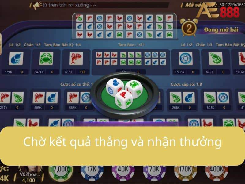 Chờ kết quả thắng và nhận thưởng Chờ kết quả thắng và nhận thưởng
