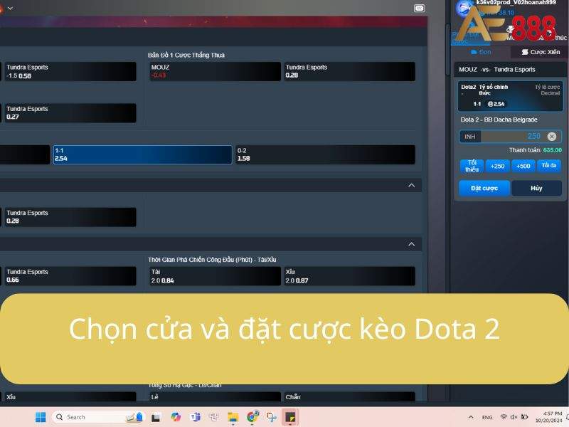 Bấm vào cửa đặt và tiến hành đặt cược Bấm vào cửa đặt và tiến hành đặt cược