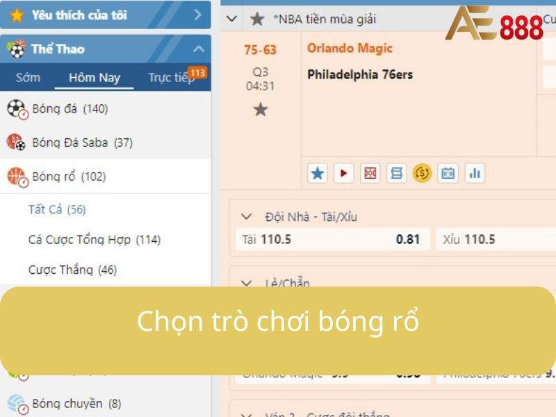 Chọn trò chơi bóng rổ Chọn trò chơi bóng rổ