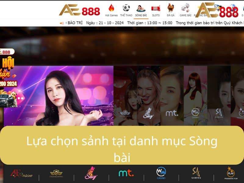 Lựa chọn sảnh AE Casino tại danh mục Sòng bài Lựa chọn sảnh AE Casino tại danh mục Sòng bài