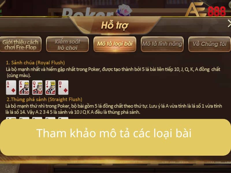 Các thuật ngữ trong bài xì tố online Các thuật ngữ trong bài xì tố online