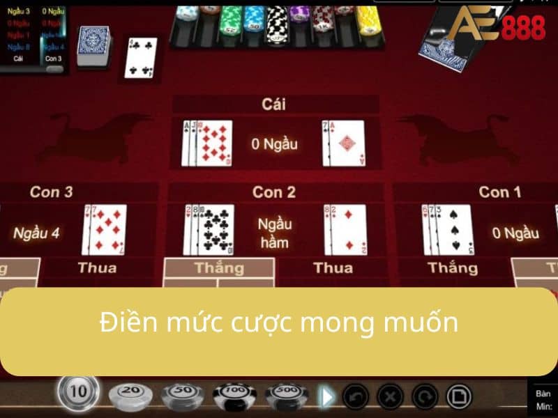 Đặt cược và tiến thành chơi theo trình tự Đặt cược và tiến thành chơi theo trình tự