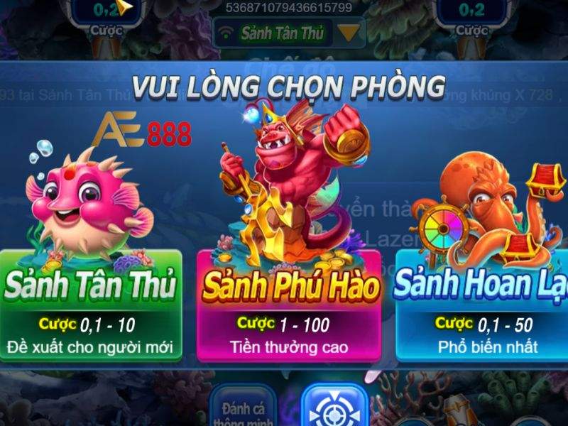 Các sảnh Dàn Sao Đánh Cá Các sảnh Dàn Sao Đánh Cá