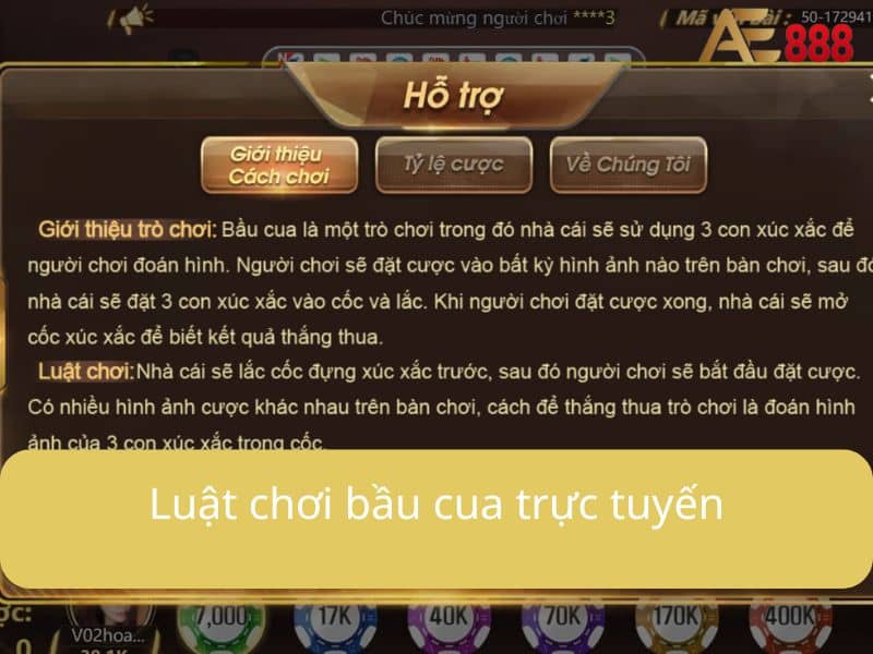 Thông tin trong trò chơi bầu cua online Thông tin trong trò chơi bầu cua online