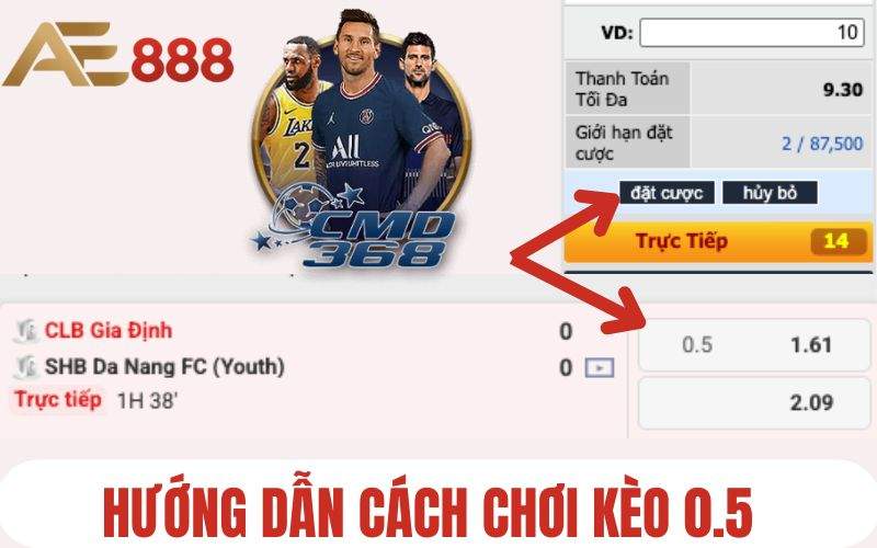 Hướng dẫn cách chơi kèo 0.5 chi tiết tại thể thao AE888